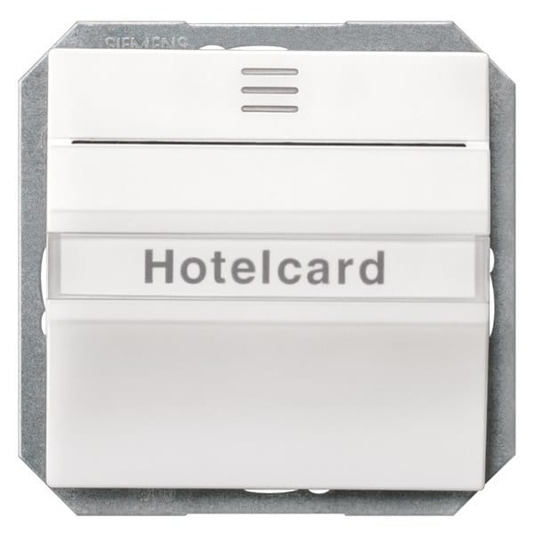 SIEMENS - DELTA i-system Hotelcard-Schalter beleuchtet mit Fenster und Schriftfeld, tit...