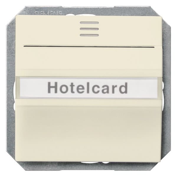 SIEMENS - DELTA i-system Hotelcard-Schalter beleuchtet mit Fenster und Schriftfeld, ele...