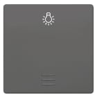 SIEMENS - DELTA i-system Wippe mit Fenster und Symbol Licht, carbonmetallic