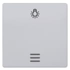 SIEMENS - DELTA i-system Wippe mit Fenster und Symbol Licht, aluminiummetallic