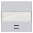 SIEMENS - DELTA i-system Wippe mit Fenster und Schriftfeld, aluminiummetallic