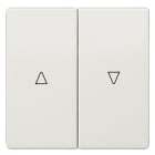 SIEMENS - DELTA style Wippe 2-fach mit Jalousiesymbolen Auf/Ab, platinmetallic