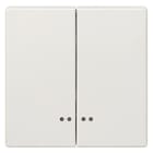 SIEMENS - DELTA style Wippe 2-fach mit Fenster für Serienschalter, platinmetallic