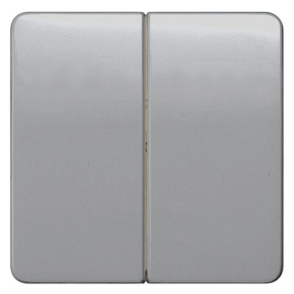 SIEMENS - DELTA profil Wippe 2-fach neutral für Serienschalter, silber