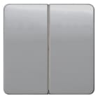 SIEMENS - DELTA profil Wippe 2-fach neutral für Serienschalter, silber