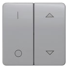 SIEMENS - DELTA profil Wippe 2-fach mit Symbolen I/O und Jalousie für Ausschalter, silber