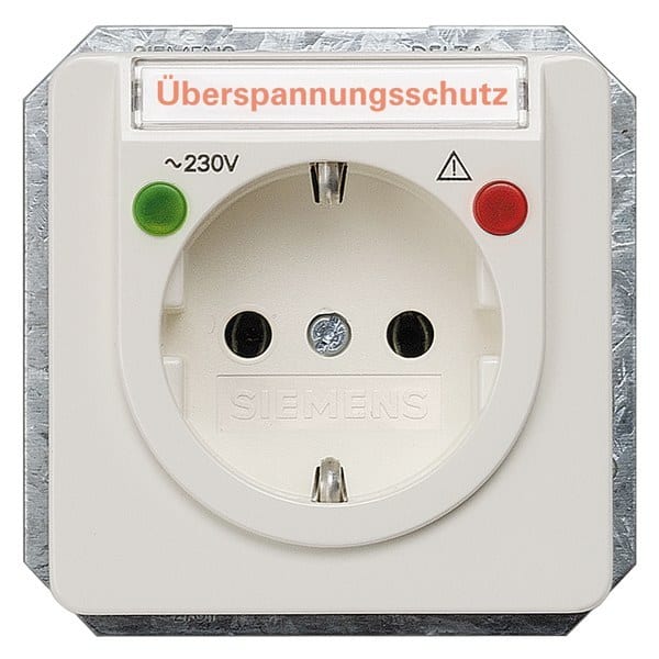 SIEMENS - DELTA profil Steckdose mit Klappd./Schriftfeld u. erh. Berührungsschutz, tita...