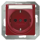 SIEMENS - DELTA i-system SCHUKO-Steckdose mit Beschriftungsfeld, rot