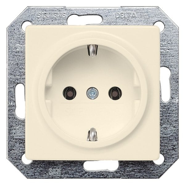 SIEMENS - DELTA i-system SCHUKO-Steckdose, elektroweiß, ohne Krallen