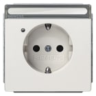 SIEMENS - DELTA style SCHUKO-Steckdose mit Schriftf., Betriebsa. und erh. Ber.schutz,pl...