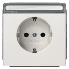 SIEMENS - DELTA style SCHUKO-Steckdose mit Schriftfeld u. erh. Berührungsschutz, rot