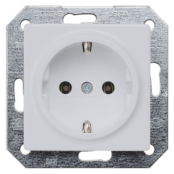 SIEMENS - DELTA i-system SCHUKO-Steckdose, aluminiummetallic
