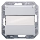 SIEMENS - DELTA i-system Steckdose mit Klappd./Schriftf. u. erh. Ber.schutz, aluminiume...