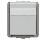 SIEMENS - DELTA fläche IP44 AP SCHUKO-Steckdose 1-fach mit Schriftf. u. erh. Berührungs...