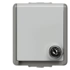 SIEMENS - DELTA fläche IP44 AP SCHUKO-Steckdose abschließbar mit gleichen Schließungen