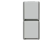 SIEMENS - DELTA fläche IP44 AP SCHUKO-Steckdose 2-fach senkrecht