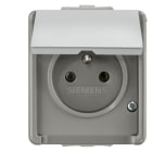 SIEMENS - DELTA fläche IP44 AP SCHUKO-Steckdose 1-fach mit Mittenschutzkontakt