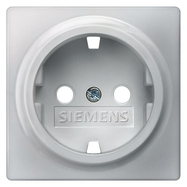SIEMENS - DELTA i-system Steckdosenabdeckung ohne Einsatz, aluminiummetallic