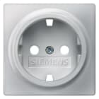 SIEMENS - DELTA i-system Steckdosenabdeckung ohne Einsatz, aluminiummetallic
