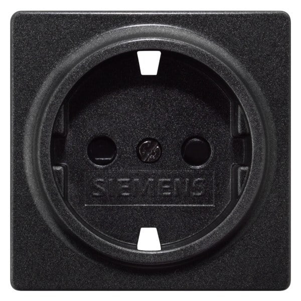 SIEMENS - DELTA i-system Steckdosenabdeckung ohne Einsatz, carbonmetallic