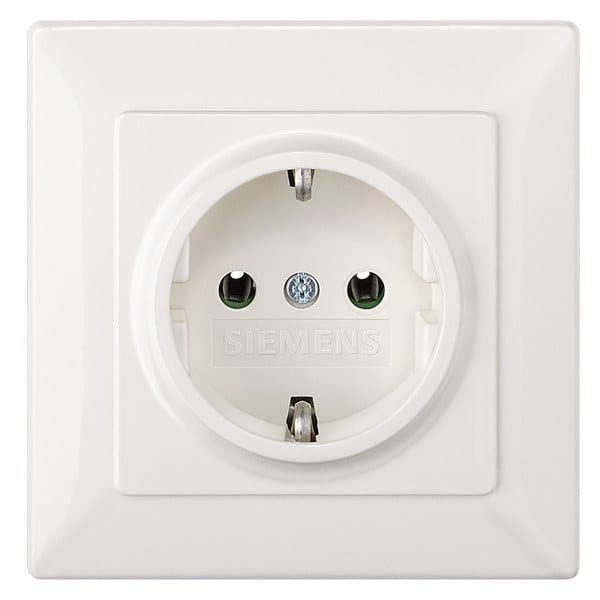 SIEMENS - DELTA line Abdeckungplatte Vollplatte 80x 80mm, titanweiß, ohne Einsatz