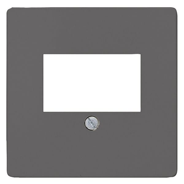 SIEMENS - DELTA i-system Abdeckplatte für TAE-/Lautsprecheranschlussdose, carbonmetallic