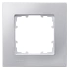 SIEMENS - DELTA miro Kunststoff aluminiummetallic Rahmen 1-fach
