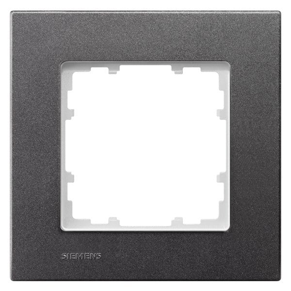 SIEMENS - DELTA miro Kunststoff carbonmetallic Rahmen 1-fach