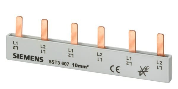 SIEMENS - Stiftsammelschiene 16mm2, 2-phasig, 28x (1PH+N), 1016mm schneidbar