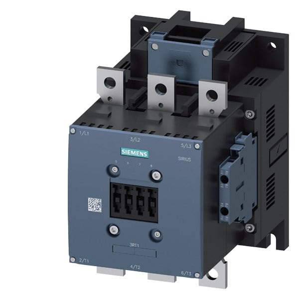 SIEMENS - Schütz,AC-3e,265A/132kW/400V,3-polig,AC/DC220-240V,2S+2Ö,Anschlussschiene/Sch...