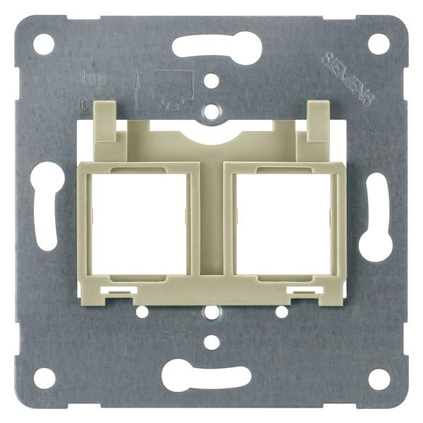 SIEMENS - Tragplatte Modular Jack zur Aufnahme von bis zu 2 Steckverb., beiger Einsatz