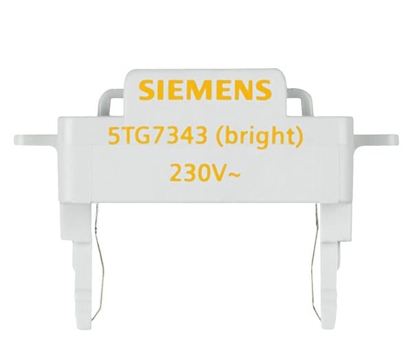 SIEMENS - DELTA Schalter und Taster LED-Leuchteinsatz, superhell 230V/50Hz, orange