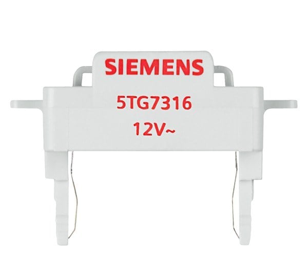 SIEMENS - DELTA Schalter und Taster LED-Leuchteinsatz für Kontroll-Funktion 12V/50Hz, rot