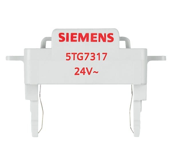 SIEMENS - DELTA Schalter und Taster LED-Leuchteinsatz für Kontroll-Funktion 24V/50Hz, rot