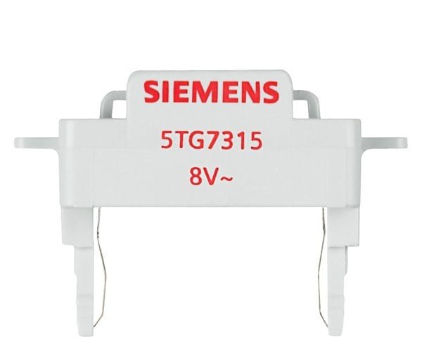 SIEMENS - DELTA Schalter und Taster LED-Leuchteinsatz für Kontroll-Funktion 8V/50Hz, rot