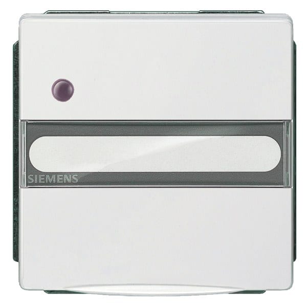 SIEMENS - DELTA style SCHUKO-Steckdose m. Klappd, Schriftf, Betriebsanz. u. erh. Ber.sc...