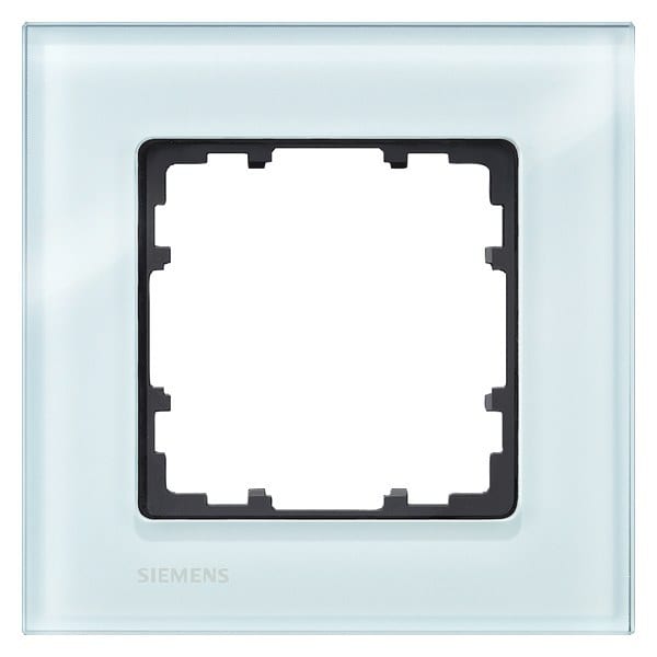 SIEMENS - DELTA miro Glas kristallgrün Rahmen 1-fach, ohne Siemens-Logo