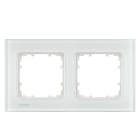 SIEMENS - DELTA miro Glas weiß Rahmen 2-fach