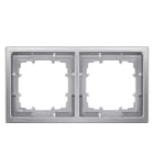 SIEMENS - DELTA style platinmetallic Rahmen 2-fach