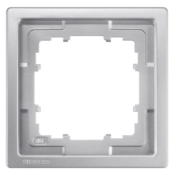 SIEMENS - DELTA style platinmetallic Rahmen 1-fach