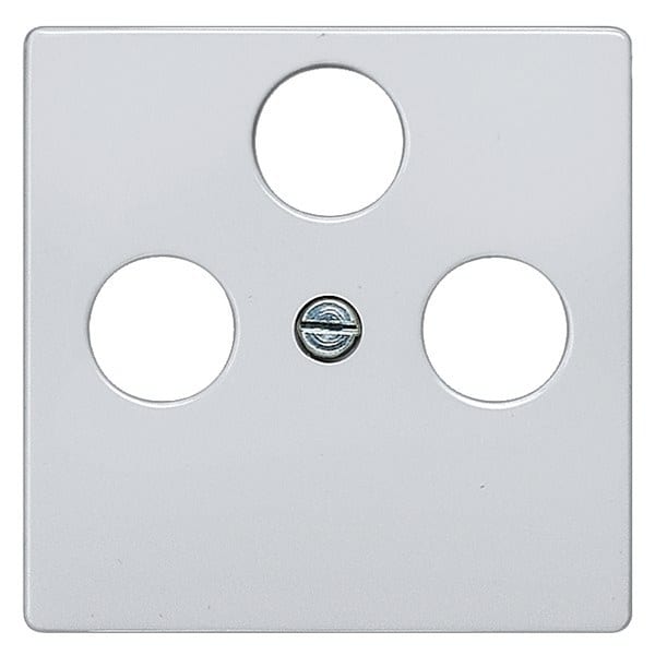 SIEMENS - DELTA i-system Abdeckplatte für TV/RF/SAT 3-Loch, aluminiummetallic