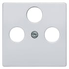 SIEMENS - DELTA i-system Abdeckplatte für TV/RF/SAT 3-Loch, aluminiummetallic