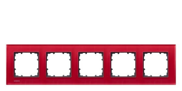 SIEMENS - DELTA miro Glas orient Rahmen 5-fach