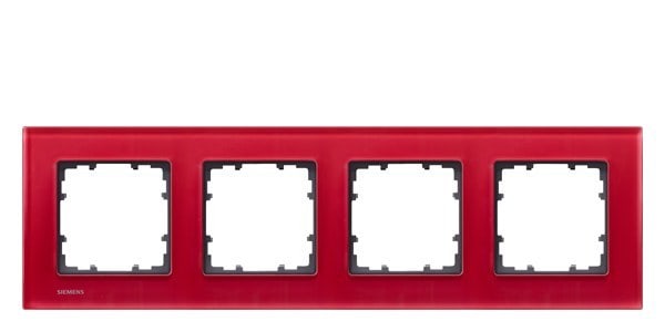 SIEMENS - DELTA miro Glas orient Rahmen 4-fach
