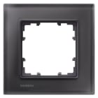 SIEMENS - DELTA miro Glas schwarz Rahmen 1-fach