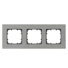 SIEMENS - DELTA miro Aluminium natur Rahmen 3-fach