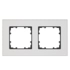 SIEMENS - DELTA miro Aluminium natur Rahmen 2-fach