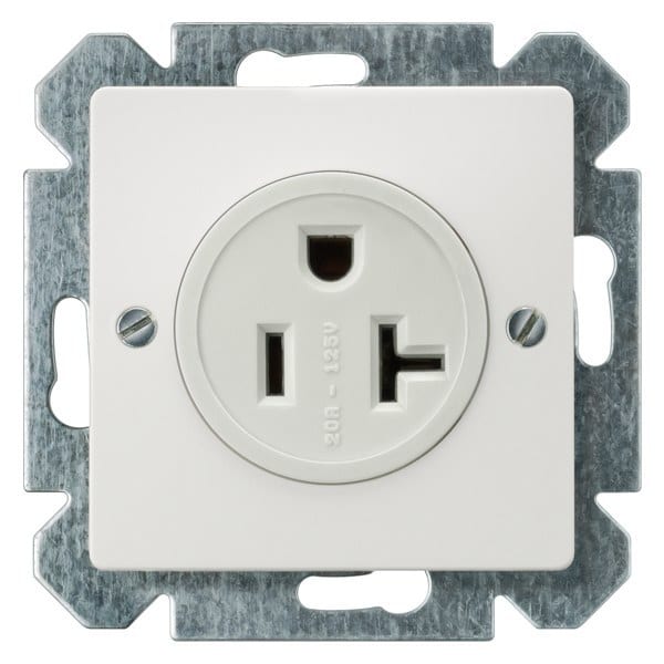 SIEMENS - DELTA i-system NEMA Steckdose 2-polig+E, titanweiß
