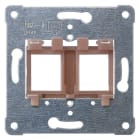 SIEMENS - Tragplatte Modular Jack zur Aufnahme von bis zu 2 Steckverb., brauner Einsatz