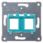 SIEMENS - Tragplatte Modular Jack zur Aufnahme von bis zu 2 Steckverb., blauer Einsatz